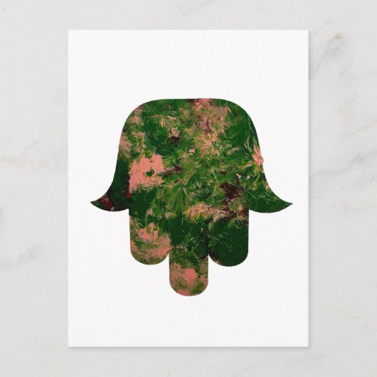 Garden Hamsa Balloon Painting Studio Art Postkarte (Vorderseite)