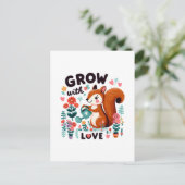 Garden Heartbeat Postkarte (Stehend Vorderseite)