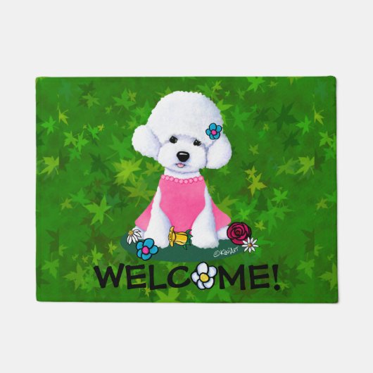 Garden Helper Bichon Doormat Fußmatte (Vorderseite)