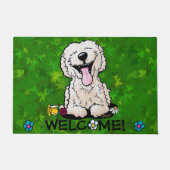Garden Helper Goldendoodle Doormat Fußmatte (Vorderseite)