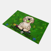 Garden Helper Goldendoodle Doormat Fußmatte (Schrägansicht)