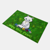 Garden Helper Niedlich Cat Doormat Fußmatte (Schrägansicht)