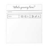 Garden Helper Notizblock (Vorderseite)