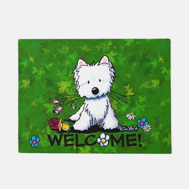 Garden Helper Westie Doormat Fußmatte (Vorderseite)