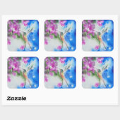 Garden Hummingbird Floral Wedding Stickers (Blatt)