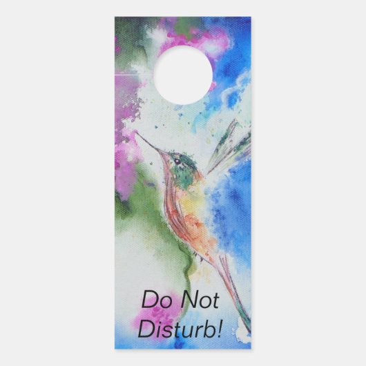 Garden Hummingbird Wedding Door Hangers Türanhänger (Vorderseite)