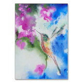 Garden Hummingbird Wedding Tischnummer Cards (Rückseite)