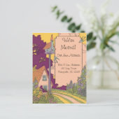 Garden Hütte Neue Adresse Postkarte (Stehend Vorderseite)