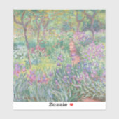 Garden in Giverny by Claude Monet Aufkleber (Blatt)