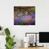 Garden in Giverny by Claude Monet Poster (Heimbüro)