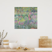 Garden in Giverny by Claude Monet Poster (Küche)