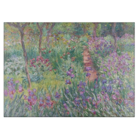 Garden in Giverny by Claude Monet Schneidebrett (Vorderseite)