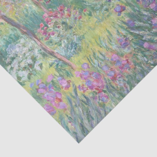 Garden in Giverny by Claude Monet Seidenpapier (Ausschnitt)