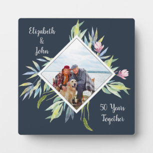 Garden in the Riviera Foto Custom Text Fotoplatte