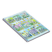 Garden Journal Basil Pflanze Dragonfly Bees Herb Notizblock (Rechte Seite)