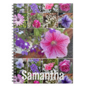 Garden Journal Pink Petunia Hübsch Frühlingsblumen Notizblock (Vorderseite)