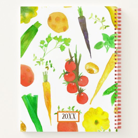 Garden Journal Planner Logbook Gemüse Notizblock (Rückseite)