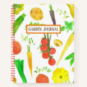 Garden Journal Planner Logbook Gemüse Notizblock (Vorderseite)