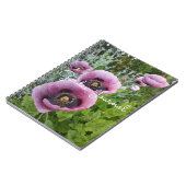 Garden Journal Poppy Floral Pink Lila Notebook Notizblock (Linke Seite)