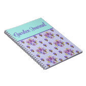 Garden Journal Viola Lila Lilac Blume Notizblock (Rechte Seite)