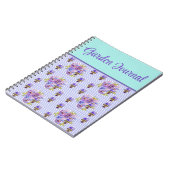 Garden Journal Viola Lila Lilac Blume Notizblock (Linke Seite)