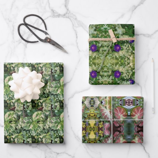 Garden Kaleidoscope Spring Design  Geschenkpapier Set (Vorderseite)