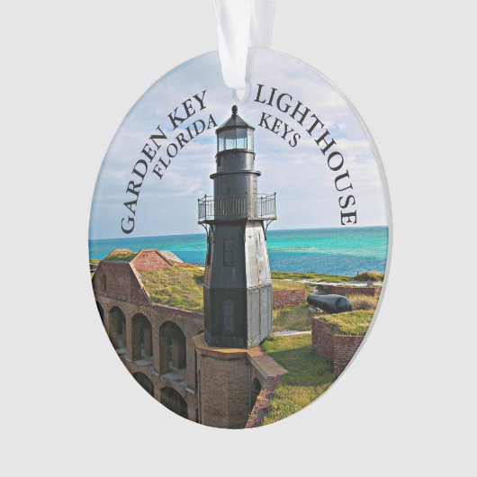 Garden Key Lighthouse, Dry Tortugas FL Ornament (Vorderseite)