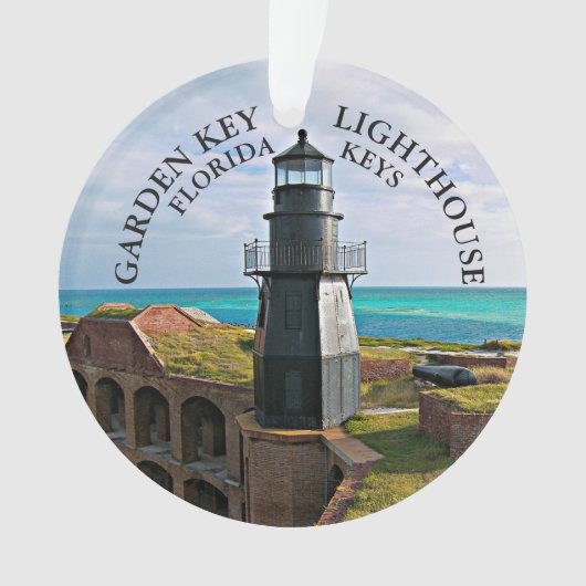 Garden Key Lighthouse, Dry Tortugas FL Ornament (Vorderseite)