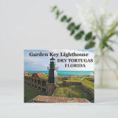 Garden Key Lighthouse, Dry Tortugas, FL Postkarte (Stehend Vorderseite)