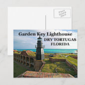 Garden Key Lighthouse, Dry Tortugas, FL Postkarte (Vorne/Hinten)