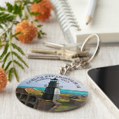 Garden Key Lighthouse, Dry Tortugas FL Schlüsselan Schlüsselanhänger (Seite)