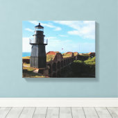 Garden Key Lighthouse, Dry Tortugas Florida Leinwanddruck (Insitu (Holzboden))