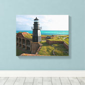 Garden Key Lighthouse, Dry Tortugas Florida Leinwanddruck (Insitu (Holzboden))