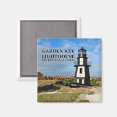 Garden Key Lighthouse, Dry Tortugas Florida Magnet (Vorderseite/Rückseite)