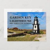 Garden Key Lighthouse, Dry Tortugas, Florida Postkarte (Vorne/Hinten)