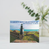 Garden Key Lighthouse, Dry Tortugas, Florida Postkarte (Stehend Vorderseite)