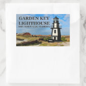 Garden Key Lighthouse, Dry Tortugas Florida Rechteckiger Aufkleber (Tasche)