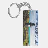 Garden Key Lighthouse, Dry Tortugas Florida Schlüsselanhänger (Vorderseite links)