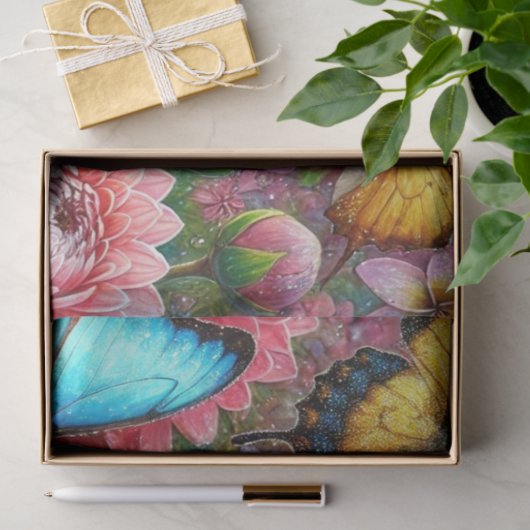 Garden Kitty Whimsy Decoupage Seidenpapier (Geschenk)