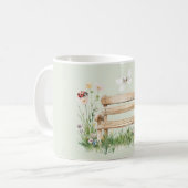 Garden Ladybug Dragonfly Mouse Bench Kaffeetasse (Vorderseite Links)