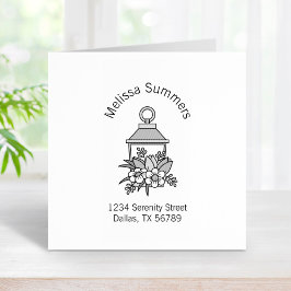 Garden Lantern Blume Artikel Adresse 5 Gummistempel