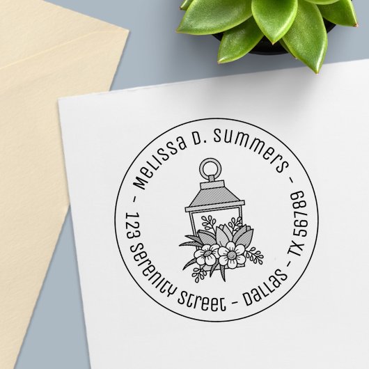 Garden Lantern Blume Rundrede 1 Permastempel