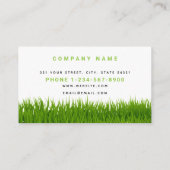 Garden Lawn Care Blätter Loyalität Visitenkarte (Rückseite)