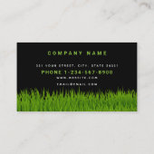 Garden Lawn Care Blätter Loyalität Visitenkarte (Rückseite)