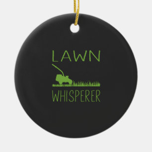 Garden Lawn Mower Keramik Ornament