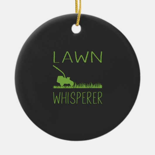 Garden Lawn Mower Keramik Ornament (Vorne)