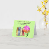 GARDEN & LIBRARY KARTE (Gelbe Blume)