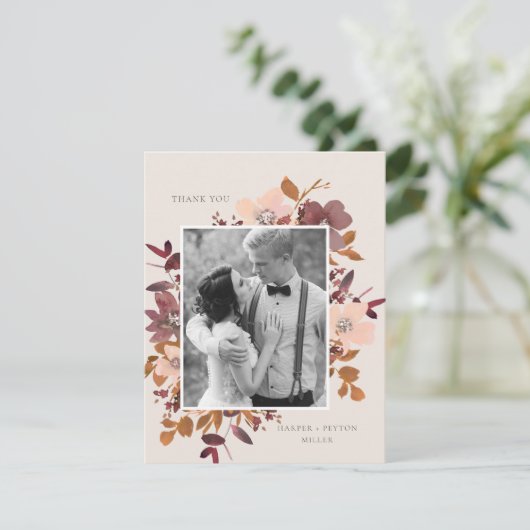 Garden Liebe Danke, Card Dankeskarte (Stehend Vorderseite)