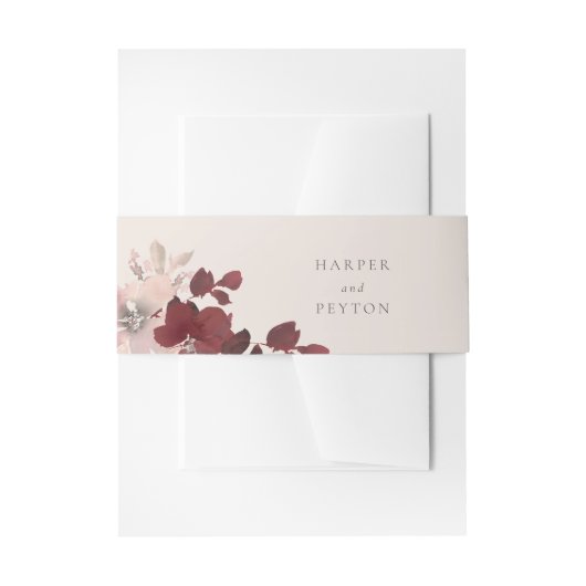 Garden Liebe Einladung Bauchband Einladungsbanderole (Vorderseite Beispiel)