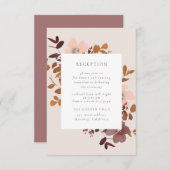 Garden Liebe Empfang Beilage Karte (Vorne/Hinten)